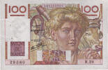 Frankreich 100 Francs Jeune Paysan, R.28, SS+, Fayette:28.2, KM:128a -