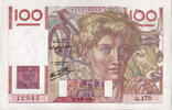 Frankreich 100 Francs Jeune Paysan, Q.170, SS+, Fayette:28.12, KM:128a -
