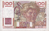 Frankreich 100 Francs Jeune Paysan, B.187, SS, Fayette:28.13, KM:128a -