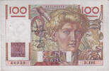 Frankreich 100 Francs Jeune Paysan, B.199, SS+, Fayette:28.14, KM:128b -