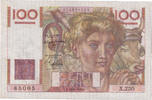 Frankreich 100 Francs Jeune Paysan, X.230, VZ, Fayette:28.17, KM:128b -