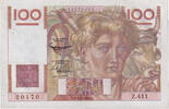 Frankreich 100 Francs Jeune Paysan, Z.411, SS+, Fayette:28.30, KM:128d -
