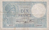 Frankreich 10 Francs Minerve, E.84766, S, Fayette:7.29, KM:84 -