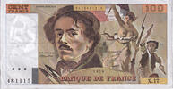 Frankreich 100 Francs Delacroix, X.17, SS, Fayette:69.02C, KM:154a -