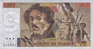 Frankreich 100 Francs Delacroix, D.40, SS, Fayette:69.04b, KM:154b -