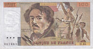 Frankreich 100 Francs Delacroix, O.46, SS, Fayette:69.5, KM:154b -