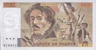 Frankreich 100 Francs Delacroix, B.77, SS+, Fayette:69.08a, KM:154b -