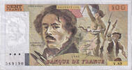 Frankreich 100 Francs Delacroix, V.89, S, Fayette:69.8b, KM:154b -