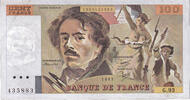 Frankreich 100 Francs Delacroix, G.93, S+, Fayette:69.09, KM:154b -
