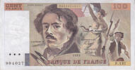 Frankreich 100 Francs Delacroix, F.131, S+, Fayette:69.13a, KM:154d -