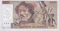 Frankreich 100 Francs Delacroix, D.175, S+, Fayette:69bis.2c, KM:154e -
