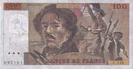 Frankreich 100 Francs Delacroix, L.139, SS, Fayette:69bis.1a, KM:154d -