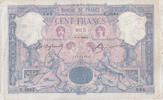 Frankreich 100 Francs Bleu et Rose, U.3944, S+, Fayette:21.18, KM:65e -