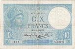 Frankreich 10 Francs Minerve, G.73277, SS, Fayette:07.9, KM:84 -
