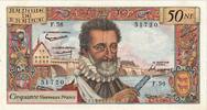 Frankreich 50 Nouveaux Francs Henri IV, F.56, VZ, Fayette:58.5, KM:143a -