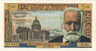 Frankreich 5 Nouveaux Francs Victor Hugo, W.80, UNZ, Fayette:56.11 -