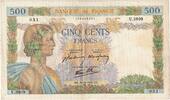 Frankreich 500 Francs La Paix, U.3809, SS+, Fayette:32.23, KM:95b -