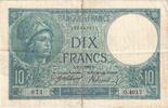 Frankreich 10 Francs Minerve, O.4917, SS, Fayette:6.3, KM:73a -