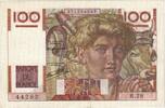 Frankreich 100 Francs Jeune Paysan, R.29, UNZ-, Fayette:28.2, KM:128a -