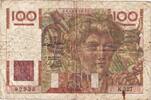 Frankreich 100 Francs Jeune Paysan, K.327, SGE, Fayette:28.23, KM:128b -