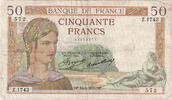 Frankreich 50 Francs Geldschein, 50 F 1934-1940 ''Cérès'', 1935-05-16 -