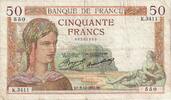 Frankreich 50 Francs Cérès, K.3411, S+, Fayette:17.20, KM:81 -