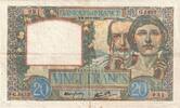 Frankreich 20 Francs Science et Travail, G.5652, S+, Fayette:12.18 -