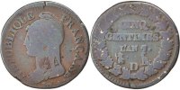 Frankreich 5 Centimes Münze, Dupré, Lyon, S, Bronze, KM:640.5 -