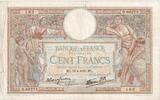 Frankreich 100 Francs Luc Olivier Merson, O.66275, SS, Fayette:25.46 -