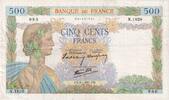 Frankreich 500 Francs La Paix, N.1820, SS, Fayette:32.12, KM:95a -