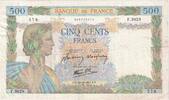 Frankreich 500 Francs La Paix, F.3829, SS, Fayette:32.23, KM:95b -