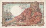 Frankreich 20 Francs Pêcheur, K.129, VZ, Fayette:13.09, KM:100a -