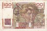 Frankreich 100 Francs Jeune Paysan, S.415, S+, Fayette:28.30, KM:128d -
