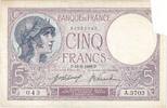 Frankreich 5 Francs Violet, A.3703, SGE, Fayette:03.02, KM:72a -