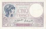 Frankreich 5 Francs Violet, D.13941, SS+, Fayette:3.7, KM:72c -