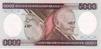 Brasilien 5000 Cruzeiros UNDATED (1984), KM:202c, UNZ -