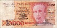Brasilien 10 Cruzados Novos on 10,000 Cruzados Undated (1989), KM:218a, SS -