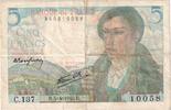 Frankreich 5 Francs Berger, 1945-04-05, C.137, S+ -