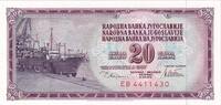 Jugoslawien 20 Dinara Geldschein, 1978-08-12, KM:88a, UNZ -