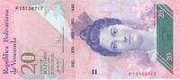 Venezuela 20 Bolivares 2007-05-24, UNZ -