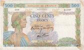 Frankreich 500 Francs La Paix, 1941-01-09, H.1757, SGE+ -
