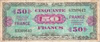 Frankreich 50 Francs 1945 Verso France, SÉRIE 1944, S+ -