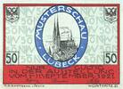 Deutschland 50 Pfennig Lübeck, 1921-09-11, VZ -