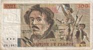 Frankreich 100 Francs Delacroix, K.79, SGE+ -