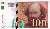 100 Francs 1997 Frankreich Cézanne, A.012, UNZ UNZ