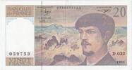 Frankreich 20 Francs Debussy, D.032, SS+ -