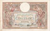 Frankreich 100 Francs Luc Olivier Merson, 1939-04-06, F.65653, SS+ -