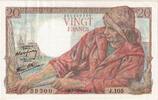 Frankreich 20 Francs Pêcheur, 1943-10-07, J.105, VZ+ -