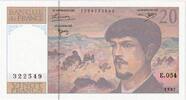 Frankreich 20 Francs Debussy, E.054, UNZ -