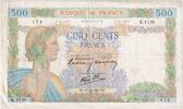 500 Francs 1940 Frankreich La Paix, 1940-10-17, K.1136, S+ S+